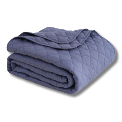DANIEL DESIGN STUDIO Ocean Fine Bedding Quilted Coverlet Queen; 300 Tc, Soft, Breathable And Eco-Conscious In Blue