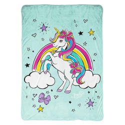 JOJO SIWA Born Magical Unicorn Rainbow (62 X 90) Inch Multicolor Microfiber Blanket for Kids