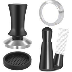 MYACUC 51MM Espresso Accessory Set, Spring Calibrated Tamper, Wdt Tool, And Dosing Funnel Set for Espresso Machines