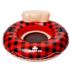FLOAT-EH Buffalo Plaid River Tube Float for Adults- River Inflatables Are Thick, Durable, And Vinyl Designed - Floaties