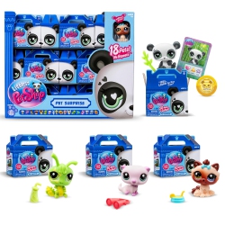 LITTLEST PET SHOP , 18 Pets Collector Set, Pet Surprise Display - Gen 7, Pets #1 - #18, Authentic Lps Bobble Head Figure