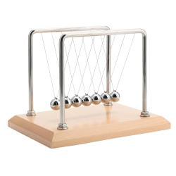CERROPI Large Newtons Cradle Pendulum With 7 Balls, Physics Perpetual Motion Desk Toys for Office, Calm Down Fidgets, 50