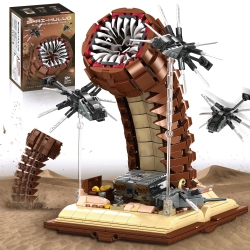 KHEO Sandworm Monster Building Blocks, Sandworm Toy Building Set for Adults & Kids, Construction Blocks Birthday Gifts for Te