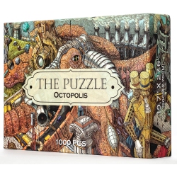 HUNGRY MINDS Octopolis 1000 Piece Jigsaw Puzzle for Adults - Challenging And Difficult Puzzle With Stunning Octopus Them
