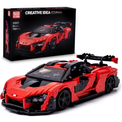 MOULD KING Super Sports Car Sanna Building Blocks Kit, 1:12 Scale Moc Super Racing Cars Building Sets, Collectible Set F