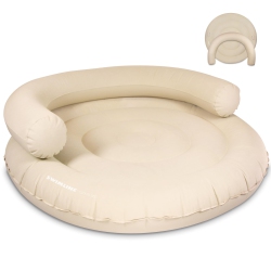 SWIMLINE Original Cloud Chaise 360 Pool Lake Float Lounger Circular Raft for Adults & Kids W Backrest | Comfortable Fabr