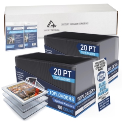 INVESTED ALLIANCE Premium Top Loaders for Cards | Hard Top Loader Trading Card Sleeves. Sports And Baseball Card Sleeves Hard Plastic. Cle