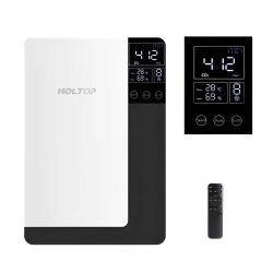 HOLTOP CANADA Ductless Wall-Mount Erv (Energy Recovery Ventilator) – Co2 Sensor Ventilation System With Hepa, Carbon Filtration & Humidity Control –