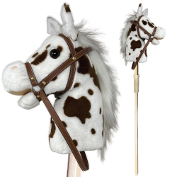 NATURE BOUND Stick Horse | Plush Handcrafted Hobby Horse Provides Fun Pretend Play for Toddlers & Preschoolers | Handsew
