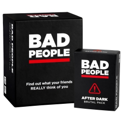 BAD PEOPLE Party Game + After Dark Expansion Set - Hilarious Adult Card Game for Fun Parties And Board Games Night With