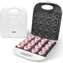 BYHIP Mini Donut Maker Machine Makes 16 Doughnuts 1400W for Kid-Friendly Breakfast, Snacks, Home Bakery Dessert Shop Mall Dess