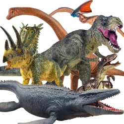 LAVESOM 6PCs Jumbo Dinosaur Toy Set, Realistic Dinosaur Toys for Kids - Large Dino Playset for Boys And Girls 3 4 5 6 7