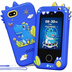 KIKAPABI Toys for Boys Kids Phone Dinosaur Gift for Boys, Educational Learning Boys Toys With Camera Games Music Torch Function