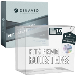 DINAVIO CRAFTHOUSE Pet Plastic Pkmn Booster Box Protector - Booster Box Case Display Protectors - Compatible With Englis