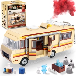 ORBBLASTER Rvs for Break Bad Building Block, Upgraded Creative Rvs Building Bricks Merchandise, Camper Van Building Set Toy for Boy