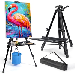 VAIIGO Easel Stand for Painting Artist Easel Stand Adjustable Height 20" to 61" Metal Tripod Art Easels Stand for Painti