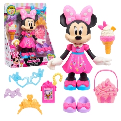 MINNIE Disney Junior Sweets & Treats Mouse, Interactive 10-Inch Doll With Lights, Sounds, And Accessories, Officially Li