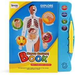 BOXIKI KIDS Human Body Book | Activity Books for Kids Ages 3 And Older | Science Books for Kids | Educational Toys | Bab