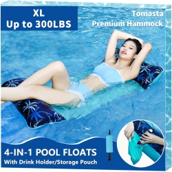 TOMASTA Pool Floaties for Adults, Inflatable Floaties for Adults Floats, 5-In-1 Multi Inflatable Swimming Pool, Portable Water H