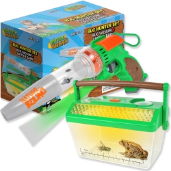 NATURE BOUND Bug Catcher Vacuum With Light Up Critter Habitat Case for Backyard Exploration - Complete Kit for Kids Incl