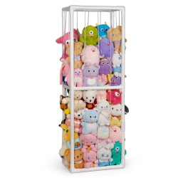 TRYCOOLING Stuffed Animal Storage Zoo Stuffed Animal Holder Space Save Vertical Stuffed Animals Storage Pvc With Elastic