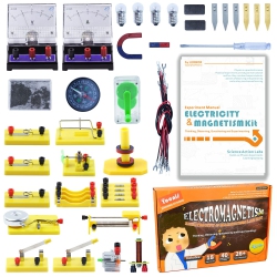 TEENII Experiments Stem Science Kit for Kids, Electricity And Magnetism Basic Circuit Learning Set Electromagnetism Lab