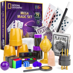 BLUE MARBLE National Geographic Mega Magic Set - More Than 75 Magic Tricks for Kids to Perform With Step-By-Step Video Instructions