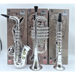 KSMTOYS Toy Instruments Set Trumpet, Saxophone And Clarient With Standard Keys In Perfect Pitch Are Easy And Intuitive to Create