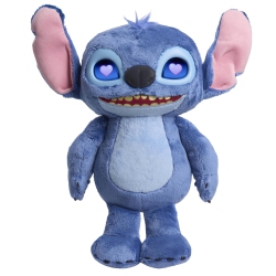 JUST PLAY Disney Stitch Many Moods 14-Inch Interactive Plush, 50+ Sounds & Phrases, Lcd Eyes, Inspired By Disney's New Live-Action