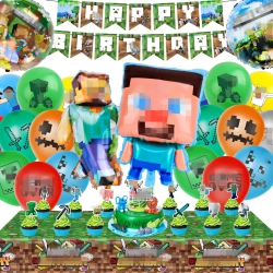 ANUVICE Birthday Party Decorations, Game Birthday Decorations, Birthday Balloons for Boys Girls, Style Birthday Party Supplies F