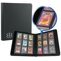 ROTHRATHER Top Loader Card Binder | Holds 360 Toploaders | 9 Pocket Top Loader Card Storage With Sleeves for 3" X 4" Car
