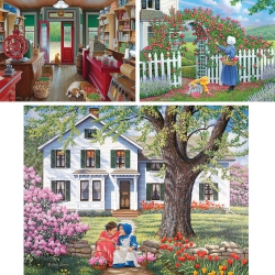 BITS AND PIECES - Value Set Of Three (3) 500 Piece Jigsaw Puzzles for Adults - Each Puzzle Measures 48Cm X 61Cm - 500 PC