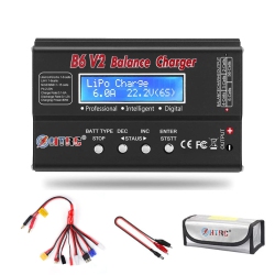 HAISITO Lipo Battery Charger Rc Car Balance Charger, 1S-6S Digital Discharger Battery Pack Charger 80W 6A for Li-Ion Life Nicd N