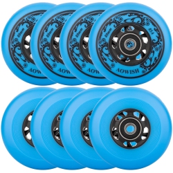 AOWISH Inline Skate Wheels 85A Outdoor Asphalt Formula Hockey Roller Blades Replacement Wheel With Bearings Abec-9 And F