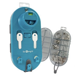 GO HANG IT! Go Hang It Pro, The Original All-In-One Picture Hanging And Leveling Kit - Easily Hang Sawtooth/wire Hangers - Includes