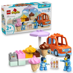LEGO Duplo Bluey Ice Cream Trip With Bluey - Toddler Sensory Toys for Boys & Girls, Ages 2+ - W/bluey Figures - Educatio