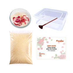 FONDAY 5Lbs(2.27Kg) Silica Gel Flower Drying Crystals With Sealed Container And Brush Fine Crystals Color Indicating Reu