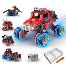 APITOR Robot B Stem Toys for 6 7 8 9 10 Year Old Boy, 8 In 1 Electric Monster Truck Building Toys for Kids 6-8 8-10, Edu