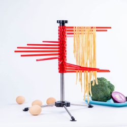 MILANGE Pasta Drying Rack Collapsible Pasta Dryer Rack Foldable Noodle Dryer Rack Stand With 16 Anti Slip Rods Holding U