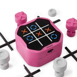 GIIKER Tic Tac Toe Bolt Game, Original 3-In-1 Handheld Puzzle Game Console, Portable Travel Games for Car Ride, Board Ga