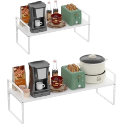 DPZM Expandable Storage Shelves, Kitchen Organizers And Storage, Spice Organizer, Cupboard Organizers And Storage, Cabinet O