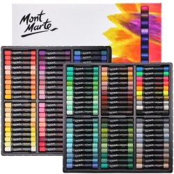 MONT MARTE Oil Pastels Signature 120PC, 120 Assorted Colors, Vibrant Oil Pastel Set, Great Blending And Layering, Ideal