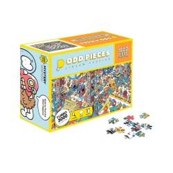 ODD PIECES Mystery Jigsaw Puzzle-1, 000 PCs Mystery Puzzle With Storytelling Comics, Secret Ending-1000 Piece Puzzle For