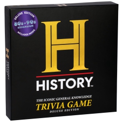 DYCE History Channel Trivia Board Game Deluxe Edition With 80S & 90S Expansion Pack - 2400+ General Knowledge Questions. Fun