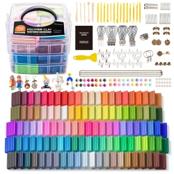 SHUTTLE ART 112 Colors Polymer Clay Kit With 20 Clay Tools, 16 Kinds Of Accessories, Non-Toxic, Non-Sticky, Ideal Diy Ar