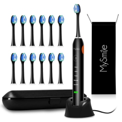 MYSMILE Sonic Toothbrush & Replacement Heads Bundle