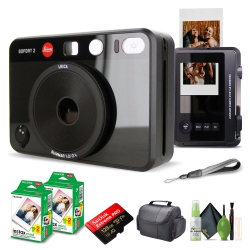 LEICA Sofort 2 Hybrid Instant And Digital Camera + Instant Film 40 Sheets In Black