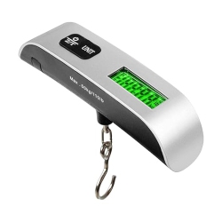 CHSSHA00 Luggage Weight Scale Portable Digital Suitcase Scale for Travel Handheld Scale \w Temperature Sensor, 110 Lb/50 Kg, Battery Included (Hook