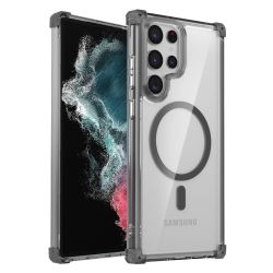 THE WAY Transparent Magnetic Mobile Phone Case Samsung S25 Ultra Cover Four Corners Anti-Drop S25 Protective Cover, Ultra-Thin Shockproof Mobile