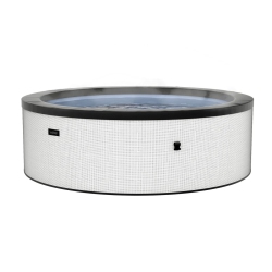 WAVE Tahoe | Up to 6-Person Eco Foam Hot Tub | Round | Built-In Integrated Heater | Pebble In White